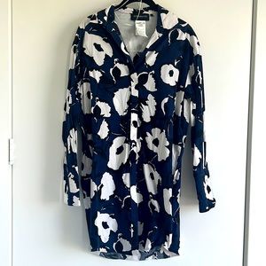 SPORTMAX Floral Printed Tunic / Mini Dress